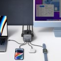 ŁADOWARKA LISTWA ZASILAJĄCA AC 240V GAN 2X USB-C 2X USB-A 3X AC 240V - CZARNA