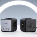 ŁADOWARKA LISTWA ZASILAJĄCA AC 240V GAN 2X USB-C 2X USB-A 3X AC 240V - CZARNA