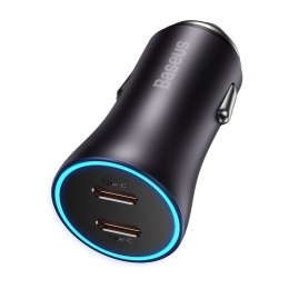 ŁADOWARKA SAMOCHODOWA GOLDEN CONTACTOR PRO 2XUSB-C 40W SZARY
