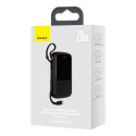POWERBANK 10000MAH USB USB-C IPHONE LIGHTNING + KABEL USB-C - CZARNY