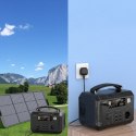 PRZENOŚNA TURYSTYCZNA STACJA ZASILANIA POWERBANK 484WH 500W LED - CZARNA