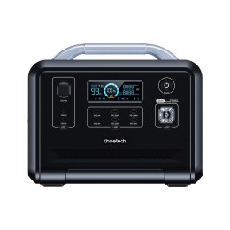 PRZENOŚNA TURYSTYCZNA STACJA ZASILANIA POWERBANK LIFEPO4 960WH 1200W - CZARNA