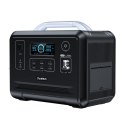 PRZENOŚNA TURYSTYCZNA STACJA ZASILANIA POWERBANK LIFEPO4 960WH 1200W - CZARNA