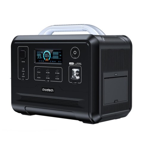 PRZENOŚNA TURYSTYCZNA STACJA ZASILANIA POWERBANK LIFEPO4 960WH 1200W - CZARNA PRZENOŚNA TURYSTYCZNA STACJA ZASILANIA POWERBANK LIFEPO4 960WH 1200W - CZARNA