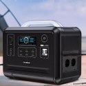 PRZENOŚNA TURYSTYCZNA STACJA ZASILANIA POWERBANK LIFEPO4 960WH 1200W - CZARNA