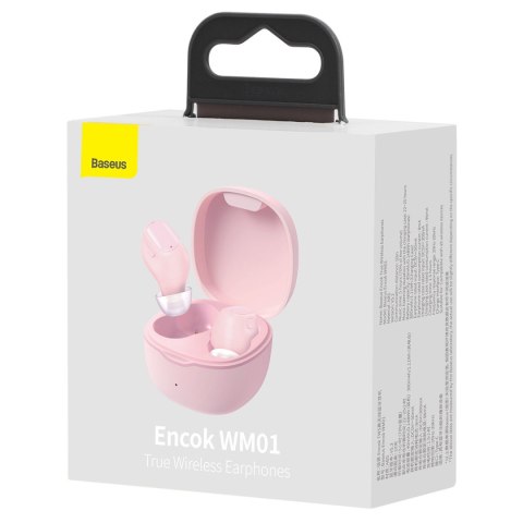 SŁUCHAWKI BEZPRZEWODOWE DOKANAŁOWE BLUETOOTH 5.3 ENCOK WM01 TWS RÓŻOWY SŁUCHAWKI BEZPRZEWODOWE DOKANAŁOWE BLUETOOTH 5.3 ENCOK WM01 TWS RÓŻOWY