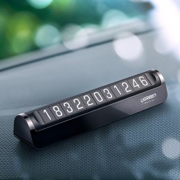 TABLICZKA PARKINGOWA DO SAMOCHODU NA NUMER TELEFONU KIEROWCY - CZARNA