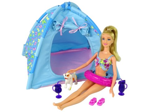 ZESTAW LALKA CAMPING NAMIOT AKCESORIA ZESTAW LALKA CAMPING NAMIOT AKCESORIA