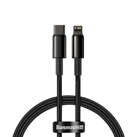 KABEL PRZEWÓD DO IPHONE USB-C - LIGHTNING SZYBKIE ŁADOWANIE 20W 1M - CAŁY CZARNY KABEL PRZEWÓD DO IPHONE USB-C - LIGHTNING SZYBKIE ŁADOWANIE 20W 1M - CAŁY CZARNY
