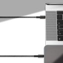 KABEL PRZEWÓD DO IPHONE USB-C - LIGHTNING SZYBKIE ŁADOWANIE 20W 1M - CAŁY CZARNY