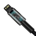 KABEL PRZEWÓD DO IPHONE USB-C - LIGHTNING SZYBKIE ŁADOWANIE 20W 1M - CAŁY CZARNY