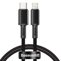 KABEL PRZEWÓD DO IPHONE USB-C - LIGHTNING SZYBKIE ŁADOWANIE 20W 1M - CZARNY