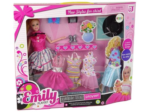 LALKA DLA DZIECI EMILY AKCESORIA WYMIENNE SUKIENKI LALKA DLA DZIECI EMILY AKCESORIA WYMIENNE SUKIENKI