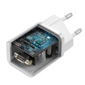 SUPER SZYBKA ŁADOWARKA USB-C 25W POWER DELIVERY QUICK CHARGE - BIAŁY