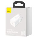 SUPER SZYBKA ŁADOWARKA USB-C 25W POWER DELIVERY QUICK CHARGE - BIAŁY