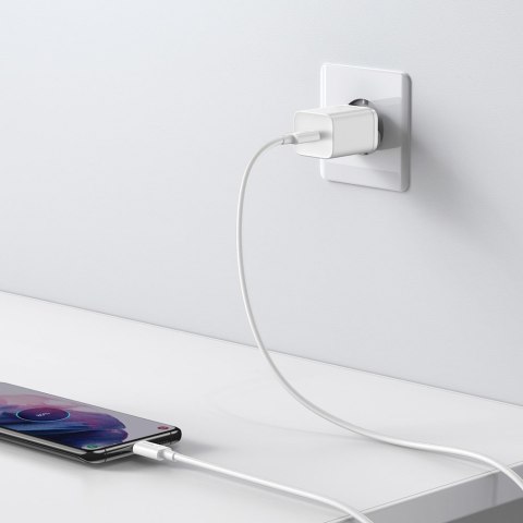 SUPER SZYBKA ŁADOWARKA USB-C 25W POWER DELIVERY QUICK CHARGE - BIAŁY SUPER SZYBKA ŁADOWARKA USB-C 25W POWER DELIVERY QUICK CHARGE - BIAŁY