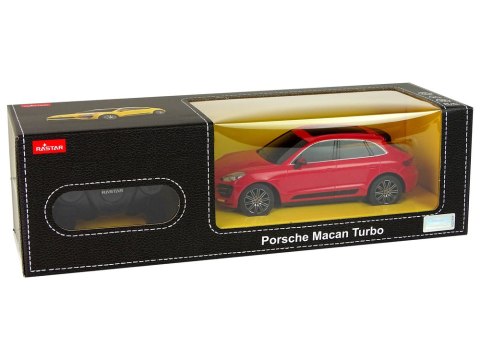 AUTO R/C PORSCHE MACAN TURBO 1:24 RASTAR CZERWONY AUTO R/C PORSCHE MACAN TURBO 1:24 RASTAR CZERWONY