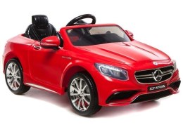 AUTO NA AKUMULATOR MERCEDES S63 AMG CZERWONY