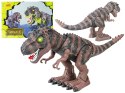 DINOZAUR NA BATERIE TYRANOZAUR REX CHODZĄCY BRĄZOWY