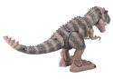 DINOZAUR NA BATERIE TYRANOZAUR REX CHODZĄCY BRĄZOWY