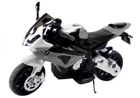 MOTOCYKL MOTOR NA AKUMULATOR BMW S1000RR SREBRNY MOTOCYKL MOTOR NA AKUMULATOR BMW S1000RR SREBRNY