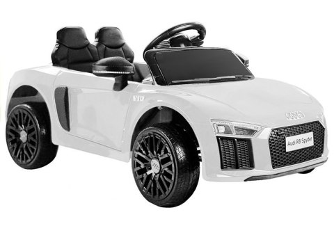 AUTO NA AKUMULATOR AUDI R8 SPYDER BIAŁY AUTO NA AKUMULATOR AUDI R8 SPYDER BIAŁY