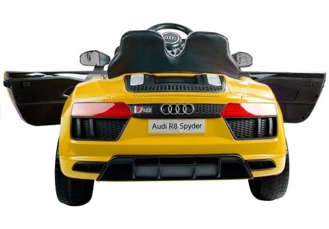AUTO NA AKUMULATOR AUDI R8 SPYDER ŻÓŁTY AUTO NA AKUMULATOR AUDI R8 SPYDER ŻÓŁTY