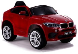 AUTO NA AKUMULATOR BMW X6 CZERWONY LAKIEROWANY