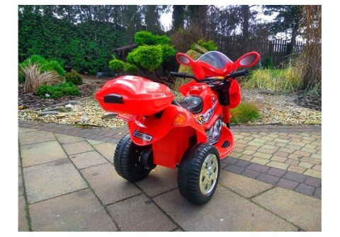 MOTOR NA AKUMULATOR TRZYKOŁOWY CZERWONY BJX-88 MOTOR NA AKUMULATOR TRZYKOŁOWY CZERWONY BJX-88