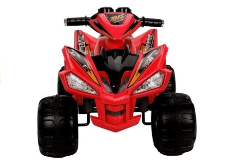 QUAD NA AKUMULATOR DUŻE KOŁA CZERWONY QUAD NA AKUMULATOR DUŻE KOŁA CZERWONY