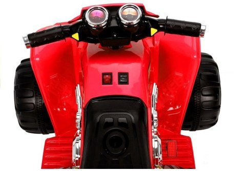 QUAD NA AKUMULATOR DUŻE KOŁA CZERWONY QUAD NA AKUMULATOR DUŻE KOŁA CZERWONY