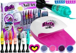 ZESTAW DO MANICURE PISAKI SUSZARKA DO PAZNOKCI