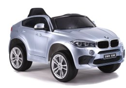AUTO NA AKUMULATOR BMW X6 SREBRNY LAKIEROWANY
