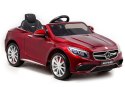 AUTO NA AKUMULATOR MERCEDES S63 CZERWONY LAKIER