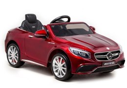 AUTO NA AKUMULATOR MERCEDES S63 CZERWONY LAKIER