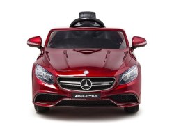 AUTO NA AKUMULATOR MERCEDES S63 CZERWONY LAKIER