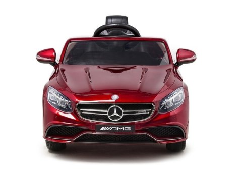AUTO NA AKUMULATOR MERCEDES S63 CZERWONY LAKIER AUTO NA AKUMULATOR MERCEDES S63 CZERWONY LAKIER