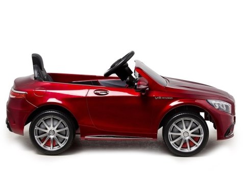 AUTO NA AKUMULATOR MERCEDES S63 CZERWONY LAKIER AUTO NA AKUMULATOR MERCEDES S63 CZERWONY LAKIER