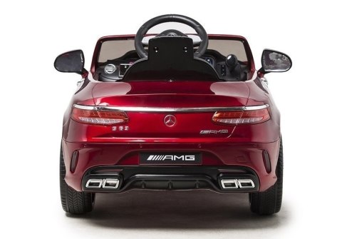 AUTO NA AKUMULATOR MERCEDES S63 CZERWONY LAKIER AUTO NA AKUMULATOR MERCEDES S63 CZERWONY LAKIER