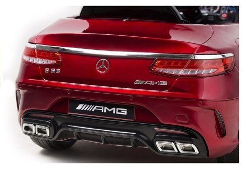 AUTO NA AKUMULATOR MERCEDES S63 CZERWONY LAKIER AUTO NA AKUMULATOR MERCEDES S63 CZERWONY LAKIER