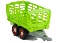 ROZKRĘCANY TRAKTOR Z OTWIERANA PRZYCZEPĄ 43 CM