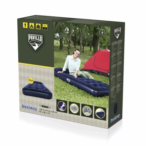 DMUCHANY MATERAC JEDNOOSOBOWY 185 X 76 X 28 CM BESTWAY 67223 DMUCHANY MATERAC JEDNOOSOBOWY 185 X 76 X 28 CM BESTWAY 67223