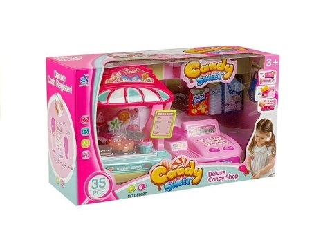 KASA FISKALNA STRAGAN SŁODKOŚCI CANDY SHOP 35 ELEMENTÓW KASA FISKALNA STRAGAN SŁODKOŚCI CANDY SHOP 35 ELEMENTÓW