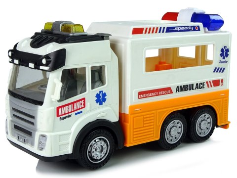 AMBULANS AUTKO NA BATERIE ŚWIATŁO DŹWIĘKI AMBULANS AUTKO NA BATERIE ŚWIATŁO DŹWIĘKI