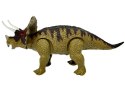 DINOZAUR TRICERATOPS ZIELONY NA BATERIE