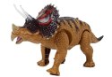 DINOZAUR TRICERATOPS ŻÓŁTY NA BATERIE