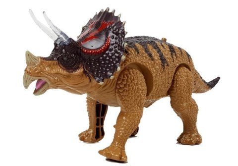 DINOZAUR TRICERATOPS ŻÓŁTY NA BATERIE DINOZAUR TRICERATOPS ŻÓŁTY NA BATERIE