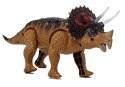 DINOZAUR TRICERATOPS ŻÓŁTY NA BATERIE