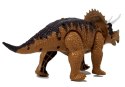 DINOZAUR TRICERATOPS ŻÓŁTY NA BATERIE