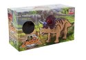 DINOZAUR TRICERATOPS ŻÓŁTY NA BATERIE
